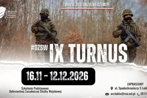 Ostatni w 2026 roku turnus dobrowolnej służby wojskowej – rusza 16 listopada