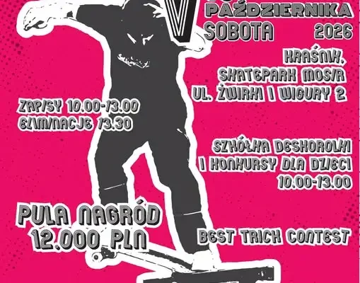 Plener Skate Jam V Edycja – deskorolkowe święto w Krasnymstawie? Sprawdź szczegóły