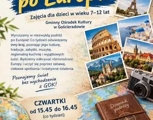 GOK Gościeradów zaprasza dzieci na podróż po Europie – nowe zajęcia już 22 października