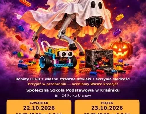 Halloween z robotem duchem – warsztaty SciBorg w Kraśniku