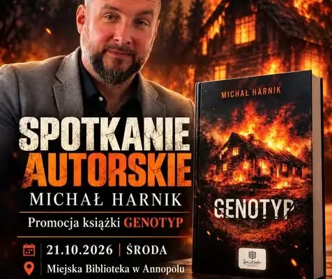 Michał Harnik w Annopolu: spotkanie autorskie i promocja thrillerów