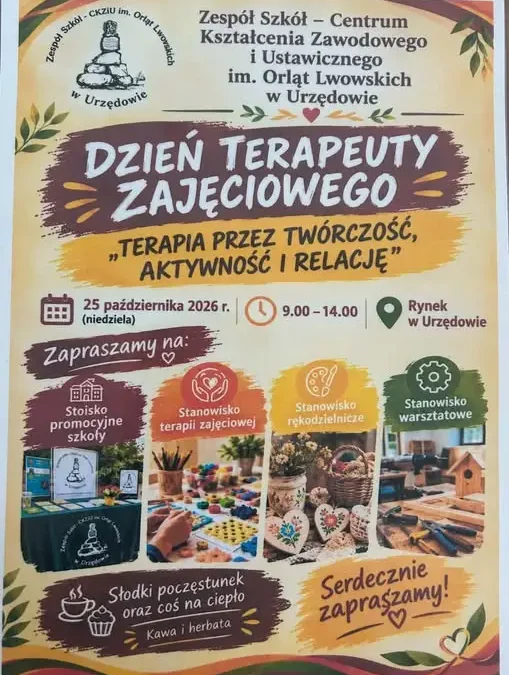 Zaproszenie na Dzień Terapeuty w Urzędowie – 25 października 2026