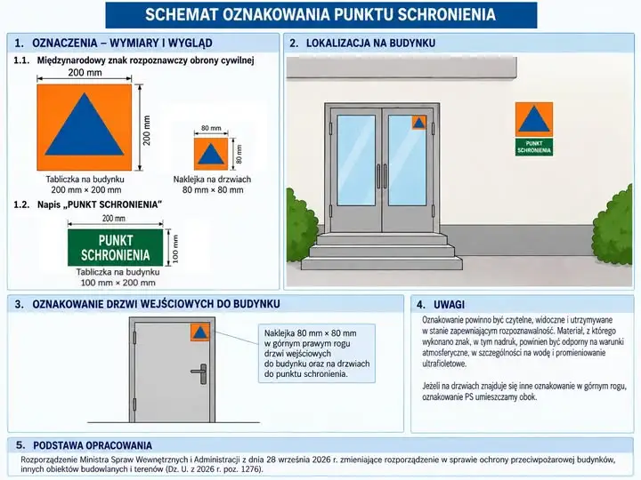 Nowe przepisy: punkty schronienia muszą być oznakowane do końca 2026 roku
