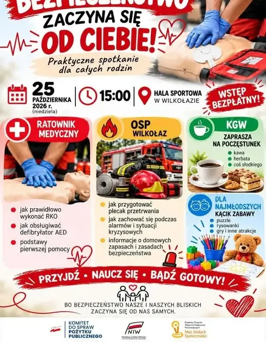 Wilkołaz: mieszkańcy będą uczyć się pierwszej pomocy i obsługi AED