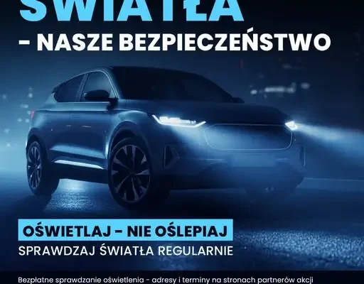 Bezpłatne sprawdzenie świateł w aucie – już jutro. Kolejne terminy w listopadzie i grudniu