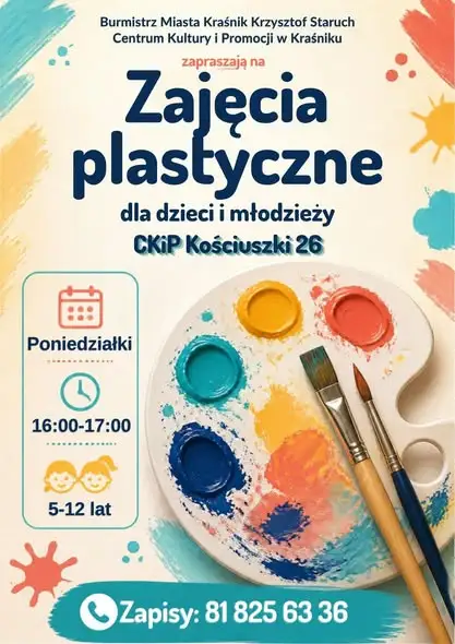 Krasnik: CKiP zaprasza na zajęcia plastyczne, taneczne i szachowe