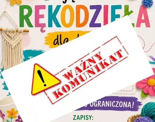 Gościeradów: odwołane zajęcia z rękodzieła z powodu jubileuszu biblioteki