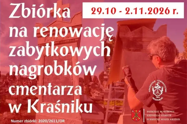Kwesta na cmentarzu w Kraśniku: siódma edycja ratowania zabytków